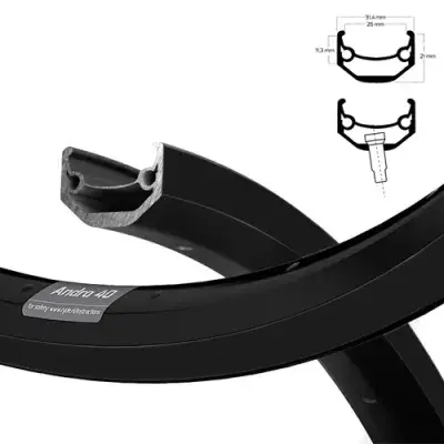 Ryde Felge ANDRA 40 25-622 Disc schwarz 36 Loch VL=8,5