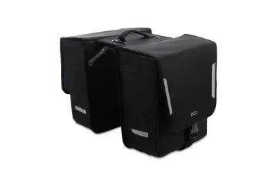Acid City 15 Classic Double RILink Seitentasche / Gepäckträgertasche schwarz