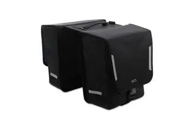 Acid City 15 Classic Double Seitentasche / Gepäckträgertasche schwarz