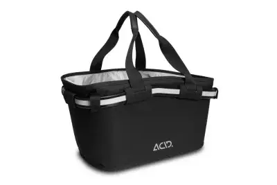 Acid City 20 RILink Fahrrad Gepäckträgerkorb schwarz