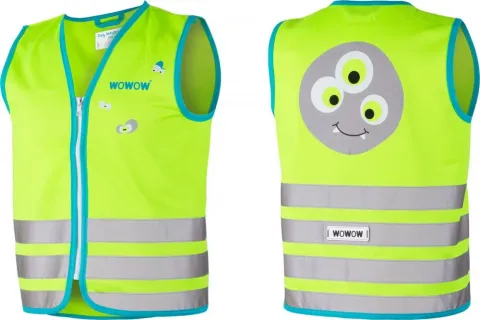 Wowow Sicherheitsweste Crazy Monster Jacket für Kinder Größe XS grün