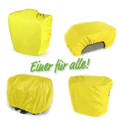 Haberland Regenschutzhaube universal für Körbe und Taschen gelb