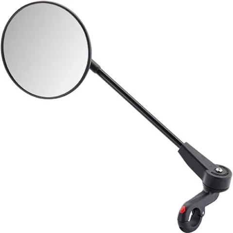 Krampe Spiegel KF1 Typ A Ø103mm - Klappbarer Außenspiegel mit Außenklemmung E-25 schwarz -…