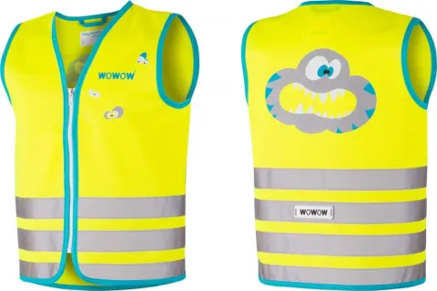 Wowow Sicherheitsweste Crazy Monster Jacket für Kinder Größe S gelb