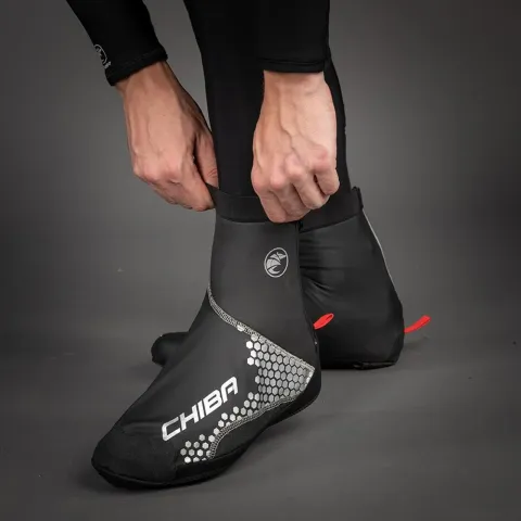 CHIBA MTB Überschuh - XXL, wasserdicht, winddicht, atmungsaktiv, schwarz