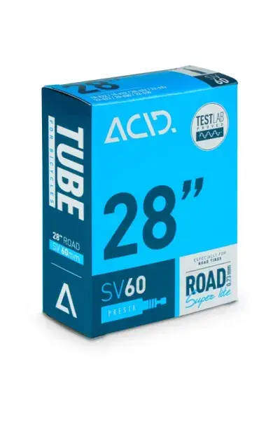 Acid 28'' Road Rennrad Fahrrad Schlauch 18/23-622/630 Super Lite SV 60mm