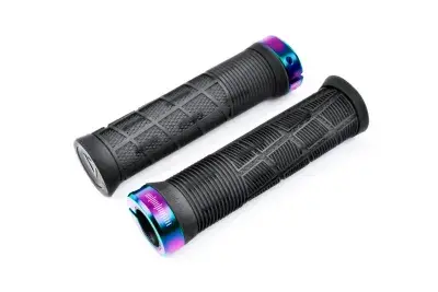 Acid Disrupt Slim MTB Fahrradgriffe translucent schwarz/oil slick