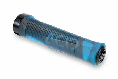 Acid Endure X Actionteam DH Fahrrad Griffe translucent topas blau