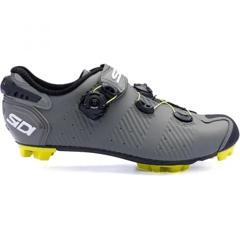 Sidi MTB Drako 2S SRS military/yellow 40 - steifer Carbon-MTB-Schuh mit Top-Passform