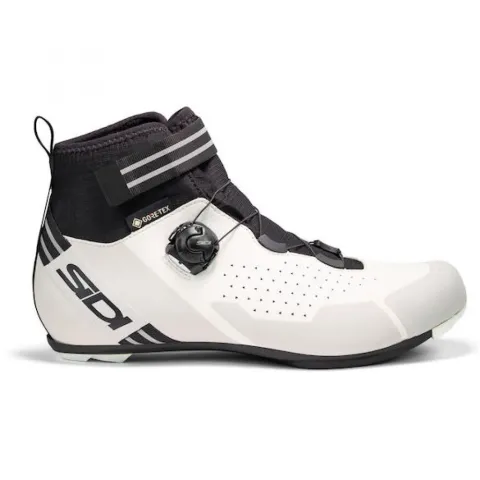 Sidi ROAD NIX white/black 42 Weiß/Schwarz - warmer Rennradschuh mit steifer Carbonsohle