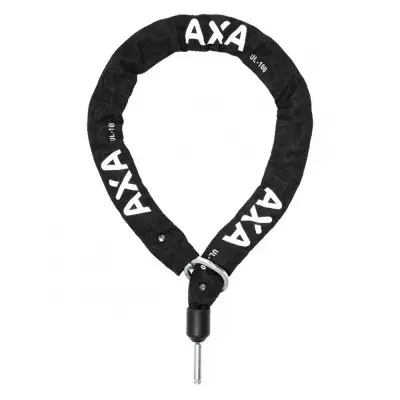 AXA Einsteckkette ULC 100 - 100 cm Rahmenschloss Kette Schwarz - Diebstahlschutz fürs Fahrrad -…