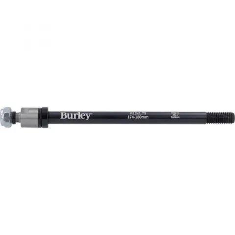 Burley Steckachse für Anhänger M12x1.75, 174-180 mm Schwarz - stabile Verbindung für Bike-Trailer