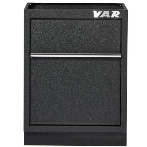 VAR Unterschrank Abfall MO-52613 Black Edition Black - modularer Werkstatt-Unterschrank