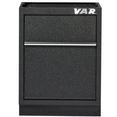 VAR Unterschrank Abfall MO-52613 Black Edition Black - modularer Werkstatt-Unterschrank