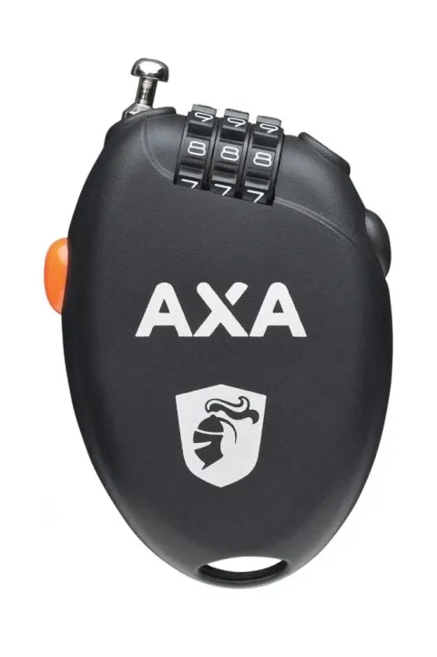 AXA Kabelschloss Roll 75 - Kompaktes Zahlenschloss 75cm für Fahrrad & E-Bike