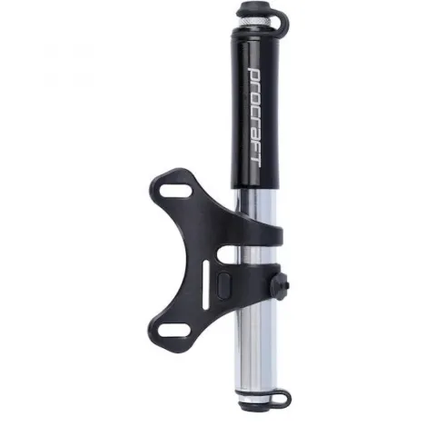 Procraft Minipumpe Thruster HP Ultimate CNC 185 mm Schwarz-silber - ultrakompakte Hochdruckpumpe