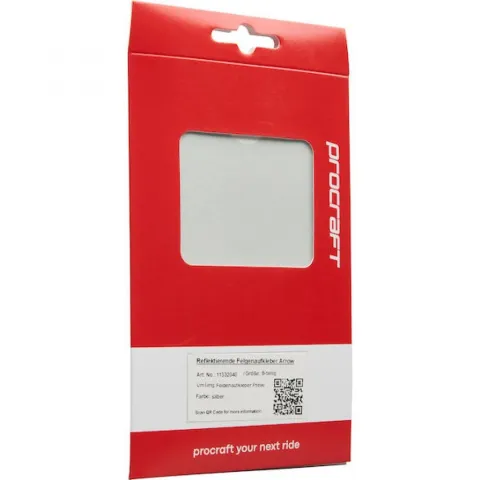 Procraft Felgen Reflektoren Sticker Set Universal Silber - mehr Sichtbarkeit im Stradenverkehr