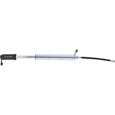 Procraft Minipumpe Thruster HV Ultimate CNC 225 mm Schwarz-silber - High-Volume-Power für MTB