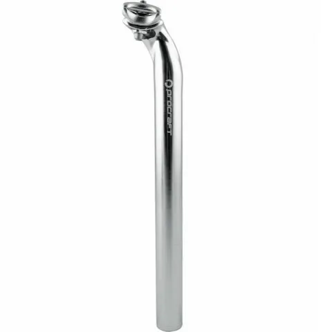 Procraft Sattelstütze Classic 2-Bolt Ø 27,0 x 350 mm Silber poliert - preiswert und robust