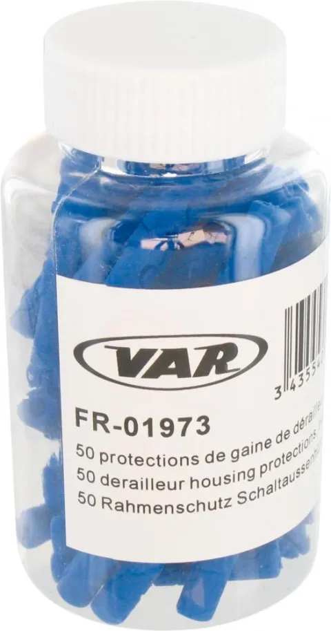 VAR 50 Stk. Rahmenschutz 4 mm Blau - zuverlässiger Lackschutz für Schaltzüge