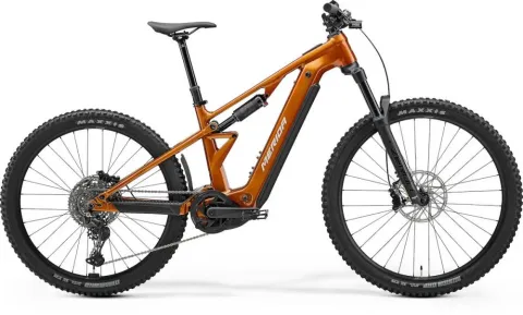 MERIDA ETMO 500 PRO E-Mountainbike Fully M, wild honey high cream, Bosch CX 100 Nm, 800 Wh Akku,…