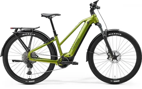 MERIDA eFLOAT CC L 600 EQ E-SUV Bike XL, fall green black, Bosch CX, 800 Wh Akku, 120 mm…