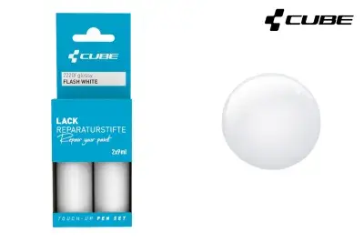 Cube Touch-Up Pen Lackreparaturstift Set flash white