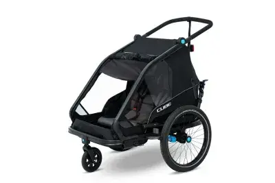 Cube Double Cmpt Kinder Fahrradanhänger schwarz