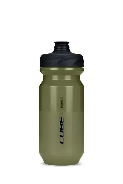 Cube Flow DS Fahrrad Trinkflasche 0.5L olive grün