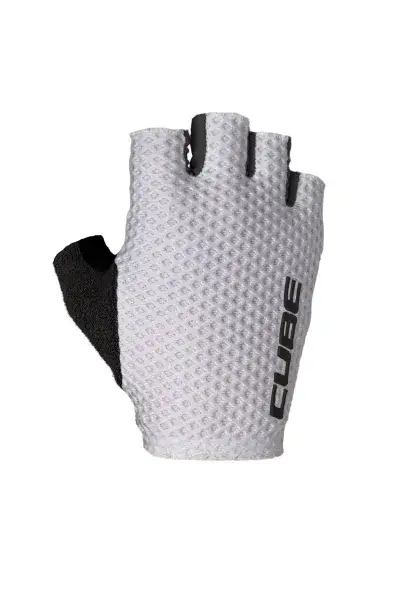 Cube Race Fahrrad Handschuhe kurz weiß 2027 - Größe: S (7)