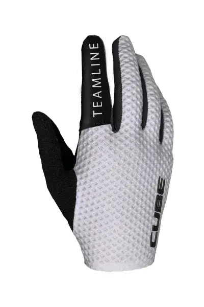 Cube Race Fahrrad Handschuhe lang weiß 2027 - Größe: M (8)