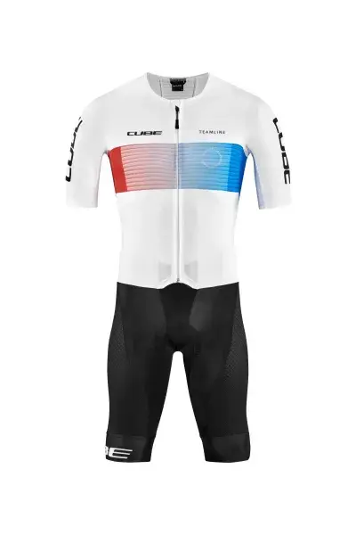 Cube Tea mline XC Suit Fahrrad Body / Einteiler schwarz / weiß 2026 - Größe: M (46/48)