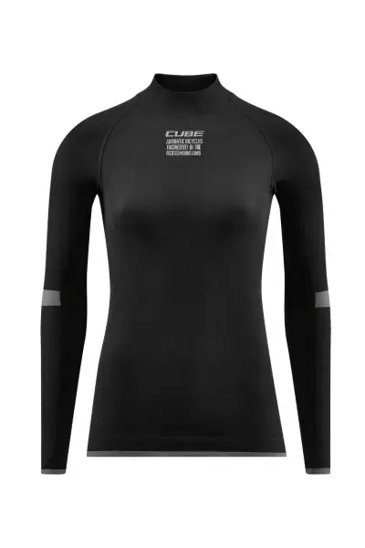 Cube Race Be Warm Damen Fahrrad Unterhemd lang schwarz 2027 - Größe: XL/XXL (42/44)