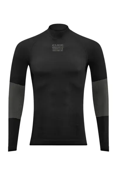 Cube Race Be Warm Fahrrad Unterhemd lang schwarz 2027 - Größe: M/L (48/52)