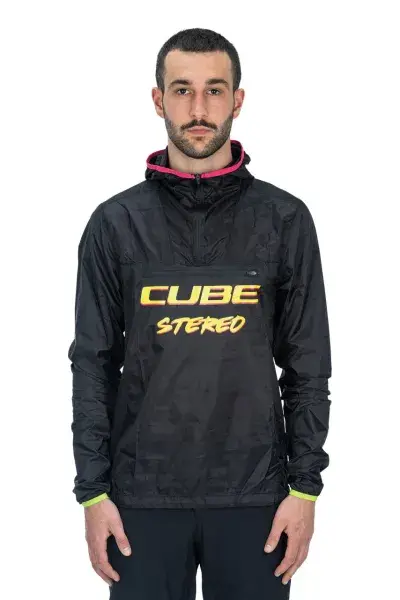 Cube Vertex Stash Fahrrad Windjacke schwarz 2027 - Größe: XXXL (58/60)