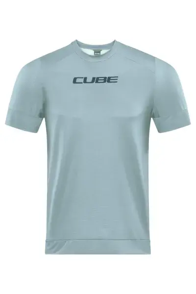 Cube ATX Fahrrad Trikot kurz hellgrau 2027 - Größe: S (44/46)