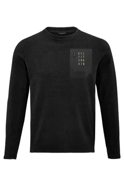 Cube ATX Fleece Fahrrad Trikot lang schwarz 2027 - Größe: S (44/46)