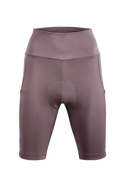 Cube Road / XC Cmpt Damen Fahrrad Hose kurz burgundy rot 2027 - Größe: S (36)