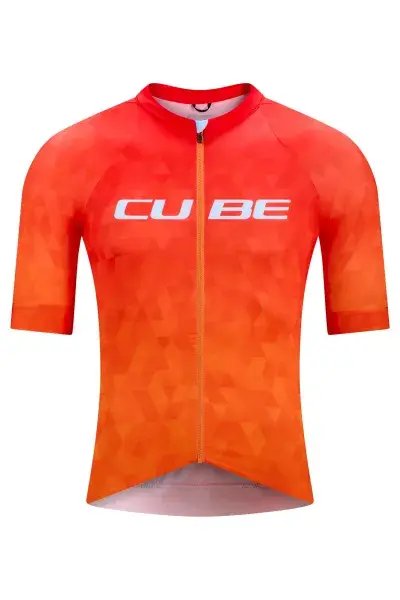 Cube Road / XC Fahrrad Trikot kurz orange 2026 - Größe: XS (42/44)