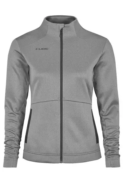 Cube ATX Midlayer Damen Fahrrad Jacke melange grau 2026 - Größe: XS (34)