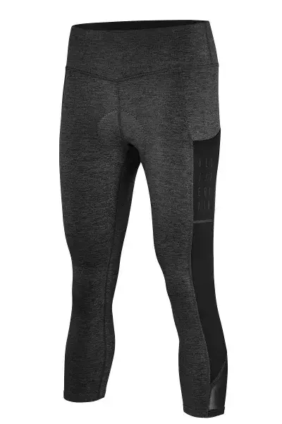 Cube ATX Cropped Damen Fahrrad Hose lang melange grau 2027 - Größe: 3XL (46)