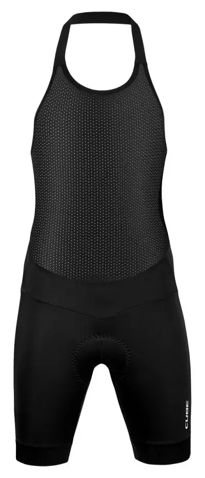 Cube Blackline Damen Fahrrad Trägerhose kurz schwarz 2027 - Größe: XXL (44)