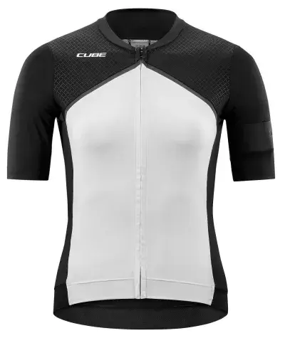 Cube Blackline Damen Fahrrad Trikot kurz schwarz/weiß 2026 - Größe: XXL (44)