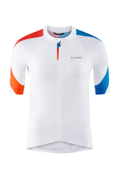 Cube Road / XC Teamline Damen Fahrrad Trikot kurz schwarz/orange 2027 - Größe: 3XL (46)