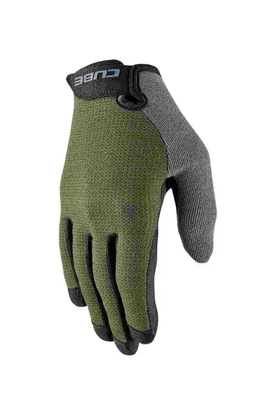 Cube Cmpt Comfort Fahrrad Handschuhe lang grün/grau 2027 - Größe: S (7)