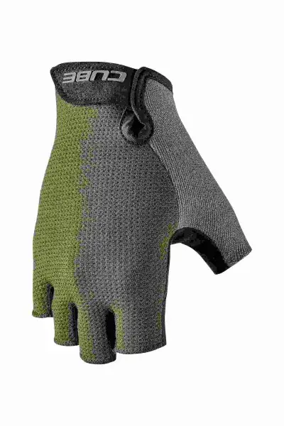Cube Cmpt Comfort Fahrrad Handschuhe kurz grün/grau 2027 - Größe: S (7)