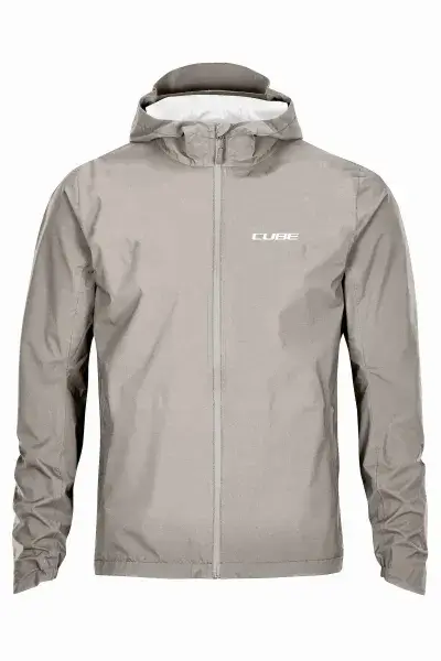 Cube ATX Storm Fahrrad Wind / Regenjacke beige 2027 - Größe: M (46/48)