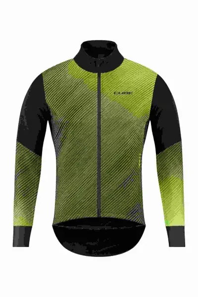 Cube Blackline Safety Softshell Fahrrad Jacke gelb / schwarz 2025 - Größe: XS (42/44)
