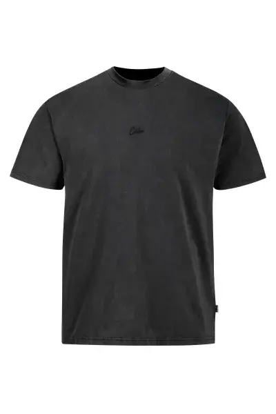 Cube Organic Script Freizeit T-Shirt washed grau 2027 - Größe: XXL (56/58)