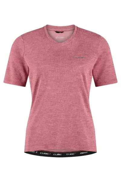 Cube Gravel Damen Fahrrad Trikot kurz rose 2026 - Größe: XS (34)